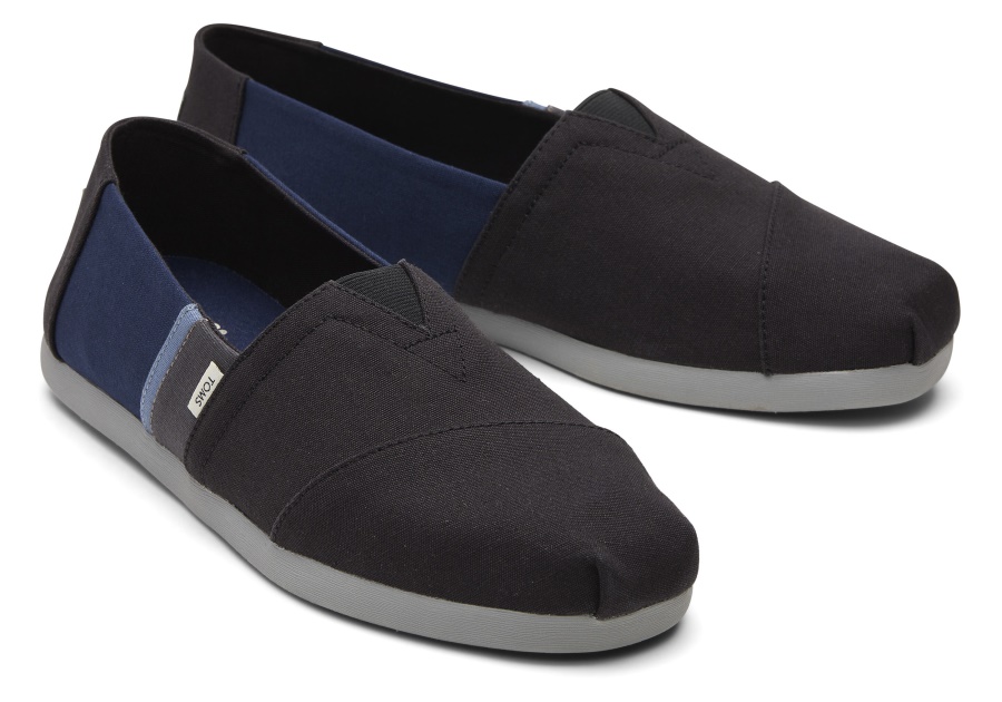 Toms Alpargata Colorblock Black-Navy New