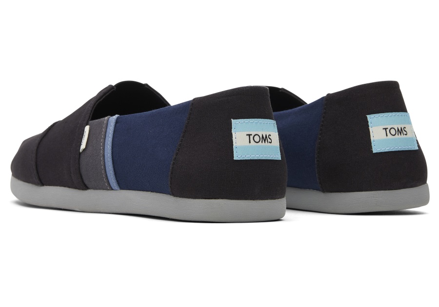 Toms Alpargata Colorblock Black-Navy New