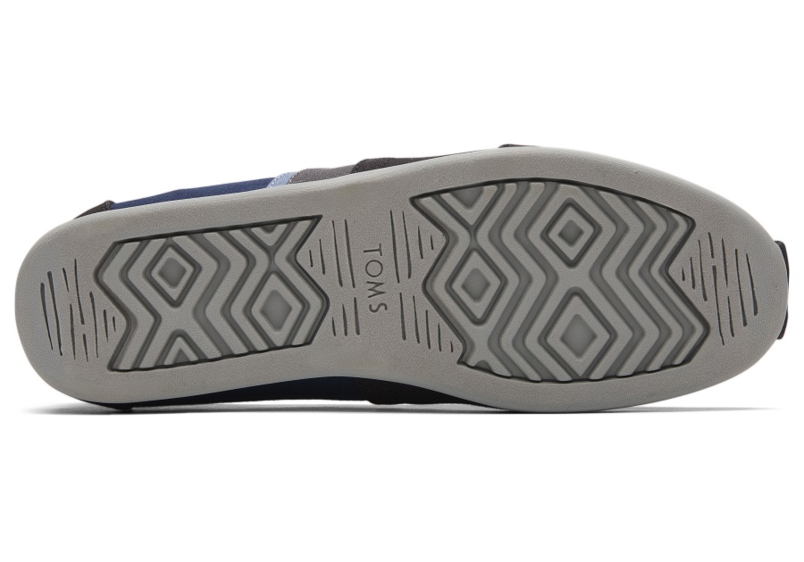 Toms Alpargata Colorblock Black-Navy New