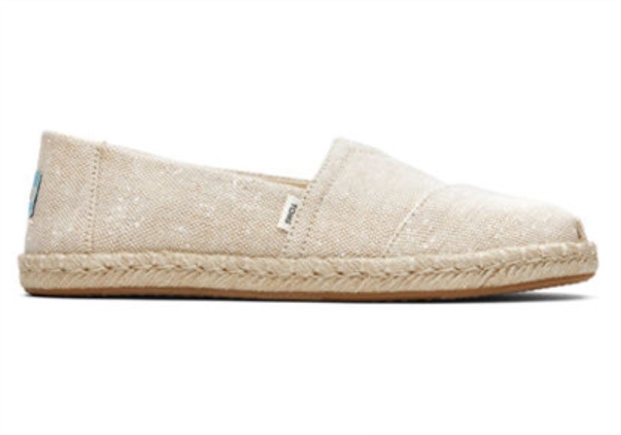 トムス メタリック エスパドリーユ アルパルガータ ゴールド メタリック