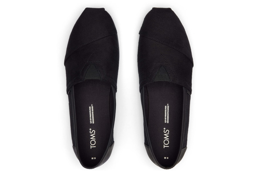 Toms Alpargata Synthetic Trim Black-Black