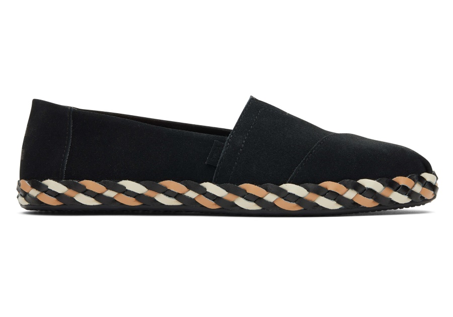 トムス アルパルガータ レザー ラップ ブラック スエード