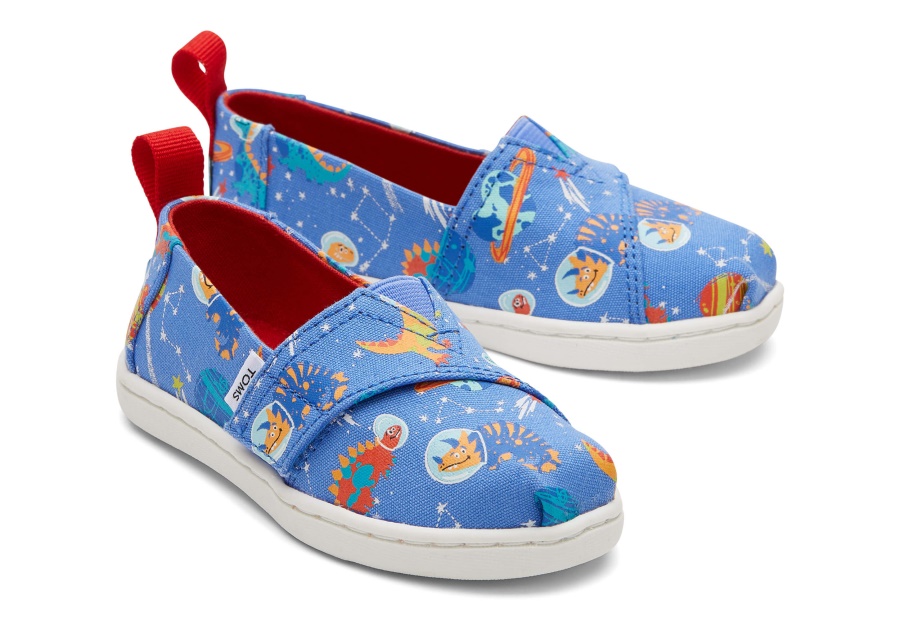 トムス ディノ エスパドリーユ ブルー グロー