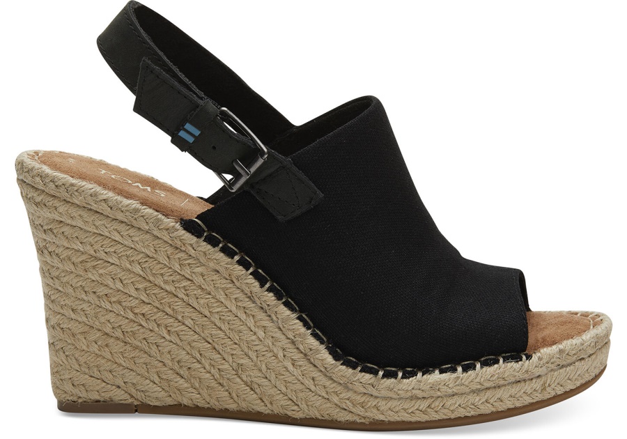 Toms Monica Wedge Heel Black