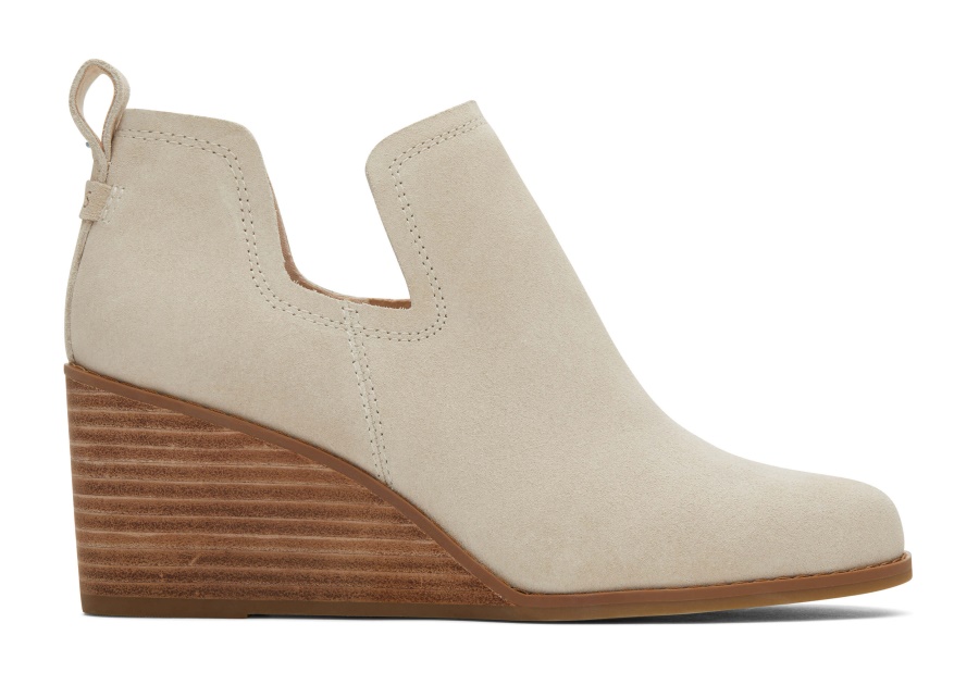 Toms Kallie Wedge Bootie Beige