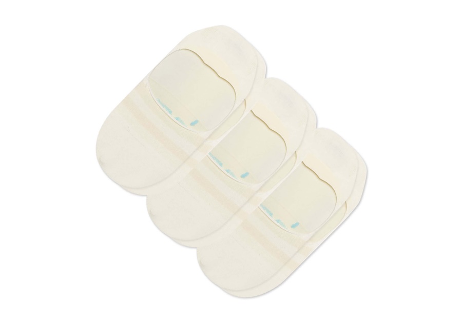 Toms Ultimate No Show Socks Off-White 3 Pack Off-White