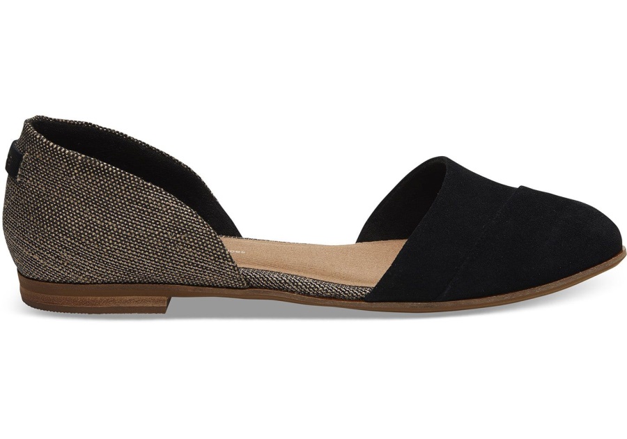 トムス ユッティ ドルセー フラット ブラック